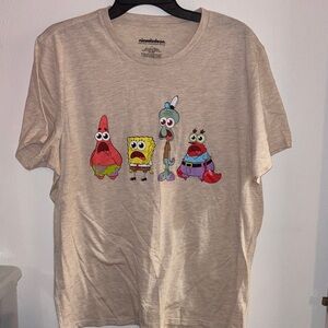 New/Never Worn - SpongeBob & Friends Relaxed Graphic Tee Front & Back  - Size L